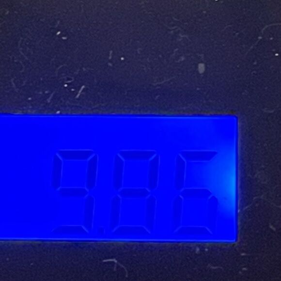 Blue, gray, white, & black beaded First Communion stretch bracelet w/charm - Picture 8 of 8